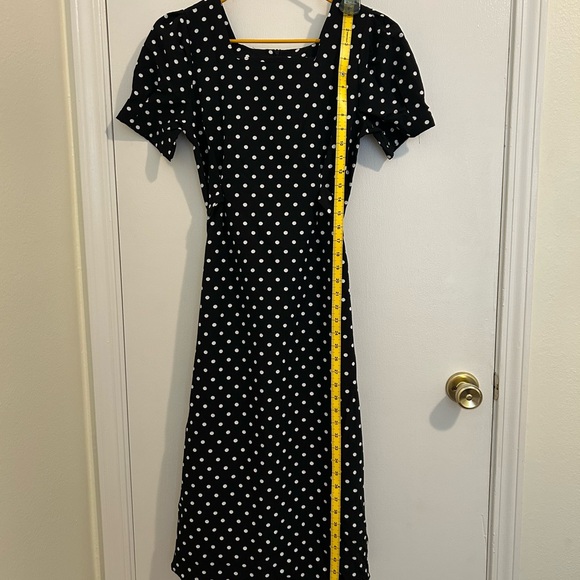 DAZY Nwot Black and White Polka Dot Midi Dress size M - Picture 12 of 15